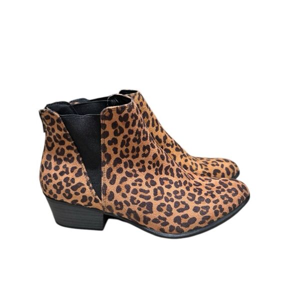 Esprit Leopard Print Ankle Boots, Size 7.5 - Picture 4 of 7